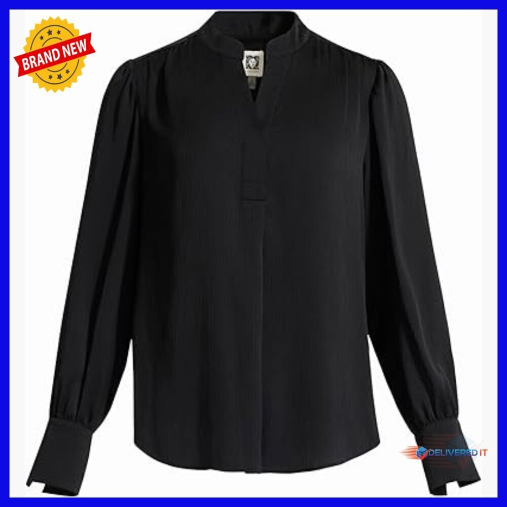 Plus-Size Long Sleeve V-Neck Pleated Tunic Top for Work Casual Wear